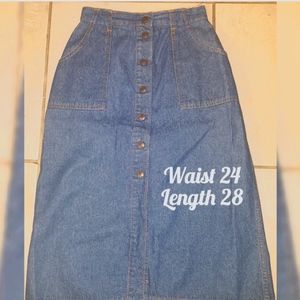 True Vintage Denim Skirt